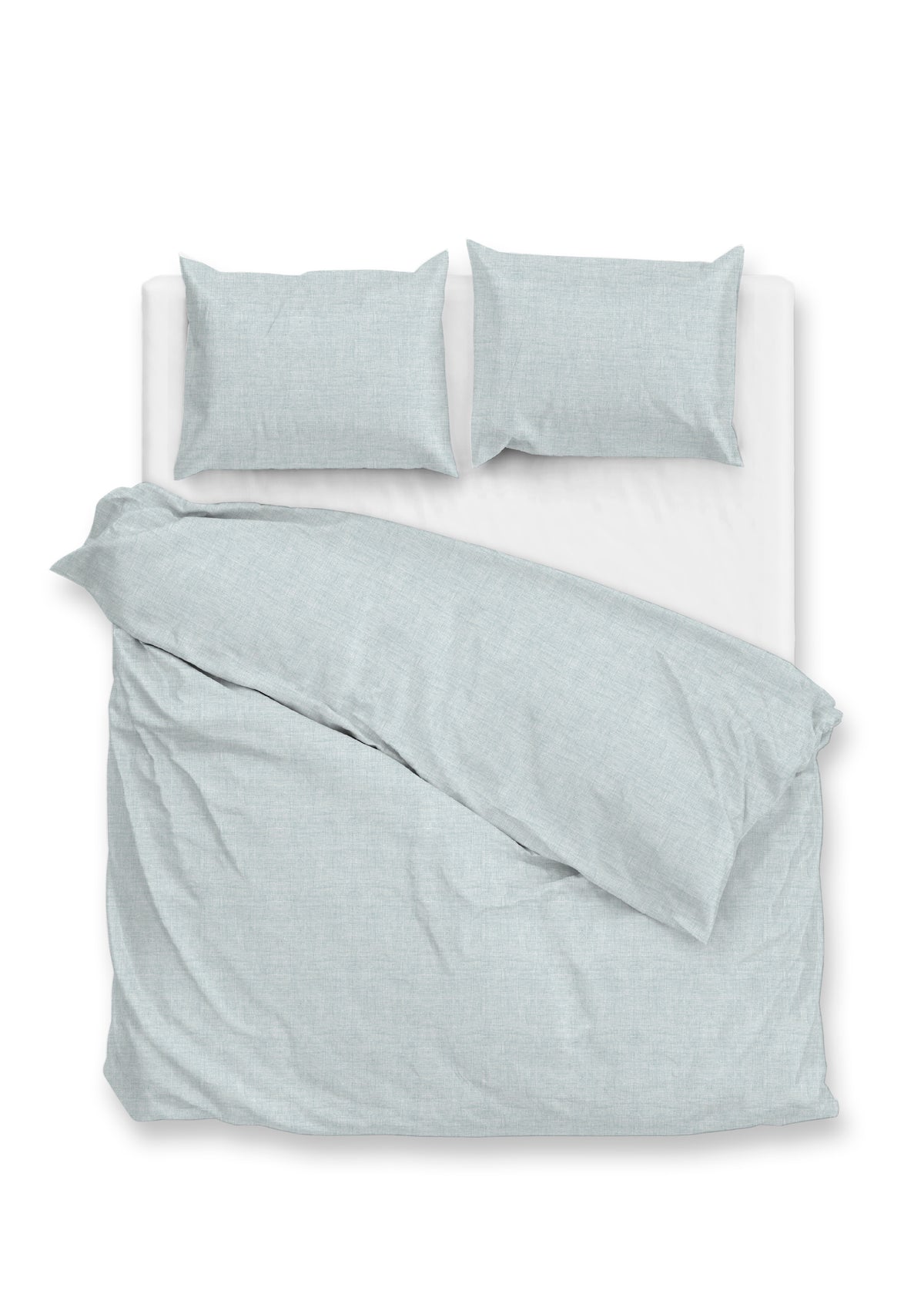 Zohome Dekbedovertrek Flanella di Lino Mint-Green
