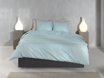 Zohome Dekbedovertrek Flanella di Lino Mint-Green