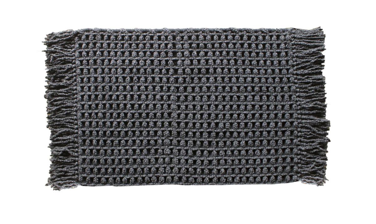 Heckett & Lane Badmat Madras Dark-Grey