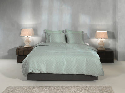 Zohome Dekbedovertrek Linea di Satinado Foam-Green
