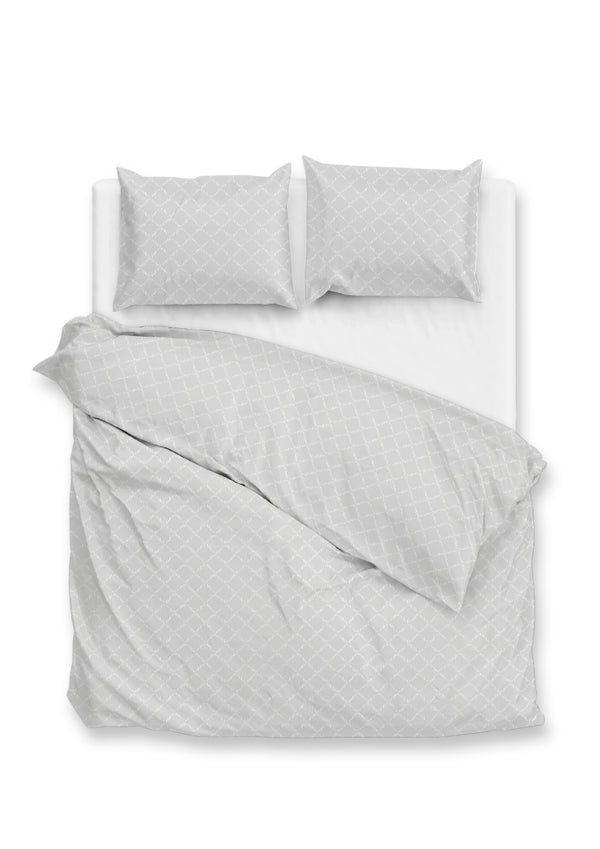 Zohome Dekbedovertrek Linea di Satinado Ash-Grey