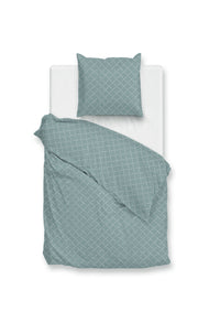 Zohome Dekbedovertrek Linea di Satinado Drizzle-Green
