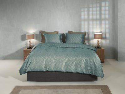 Zohome Dekbedovertrek Linea di Satinado Drizzle-Green