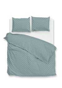 Zohome Dekbedovertrek Linea di Satinado Drizzle-Green