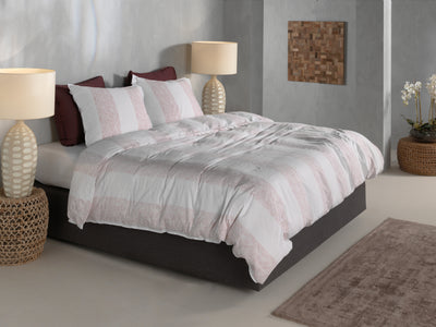 Zohome Dekbedovertrek Tratti di Satinado Shady-Pink