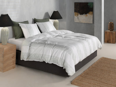 Zohome Dekbedovertrek Tratti di Satinado Foam-Green