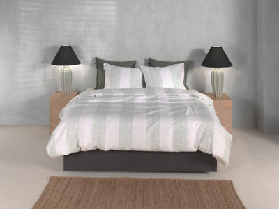 Zohome Dekbedovertrek Tratti di Satinado Foam-Green