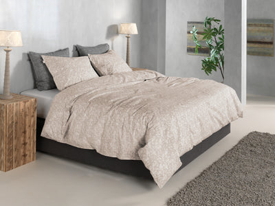 Zohome Dekbedovertrek Petali di Lino Sandy-Beige