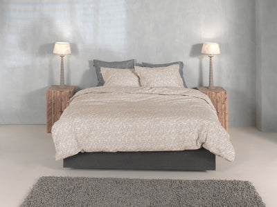 Zohome Dekbedovertrek Petali di Lino Sandy-Beige