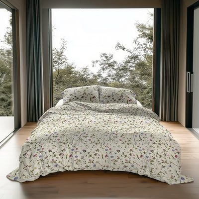 Heckett & Lane Dekbedovertrek Harper Pistachio-Green