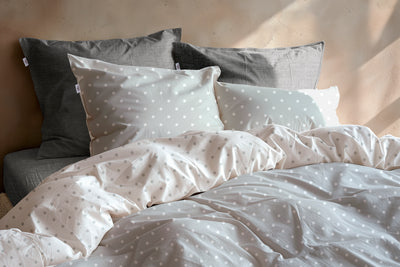 Zohome Dekbedovertrek Punta di Cotone Stoney-Grey