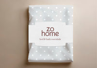 Zohome Dekbedovertrek Punta di Cotone Stoney-Grey