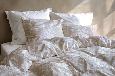Zohome Dekbedovertrek Ibisco di Lino Sandy-Beige