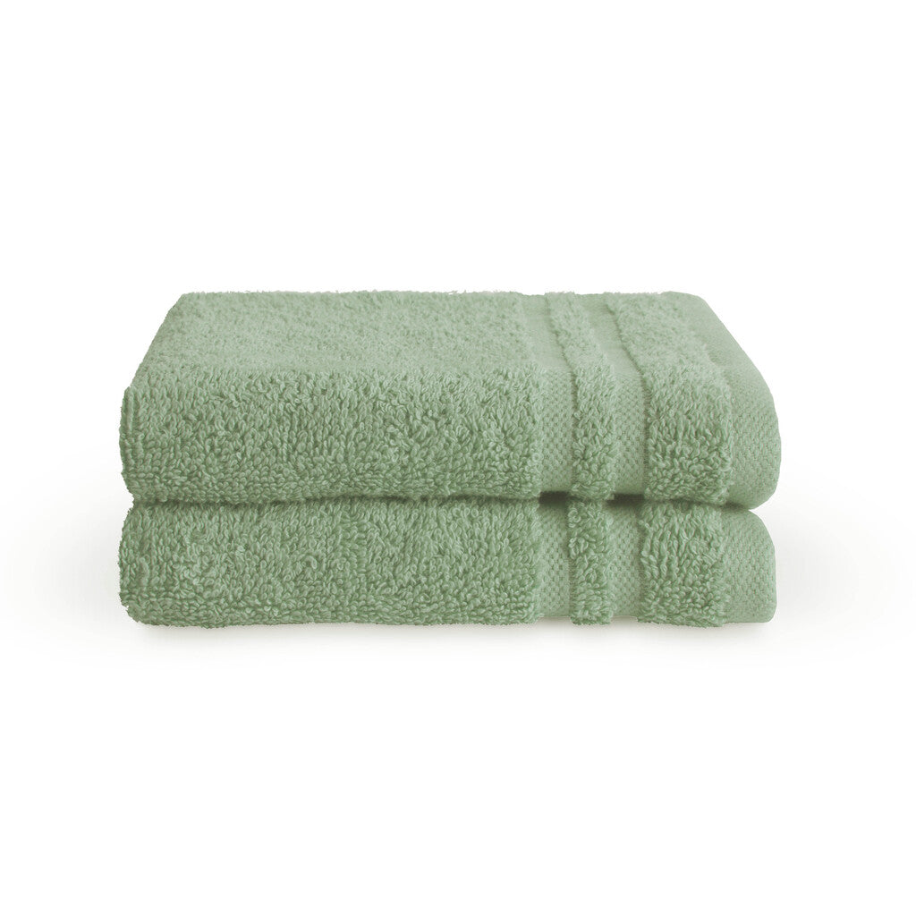 Byrklund Gastendoekje Bath Basics Jade Set van 2