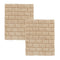 Seahorse Badmat Metro - 50x60 cm - Naturel - Set van 2