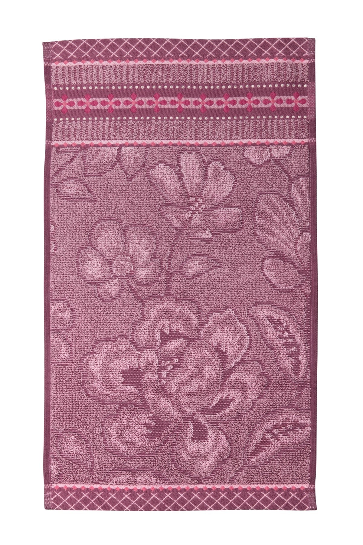 Pip Studio Handdoek Jasmin Jacquard Licht roze
