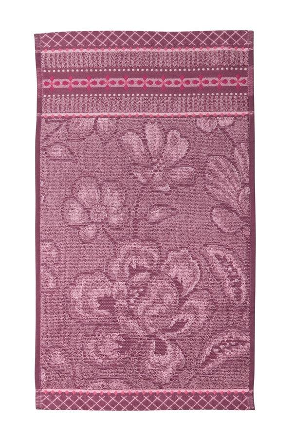Pip Studio Handdoek Jasmin Jacquard Licht roze