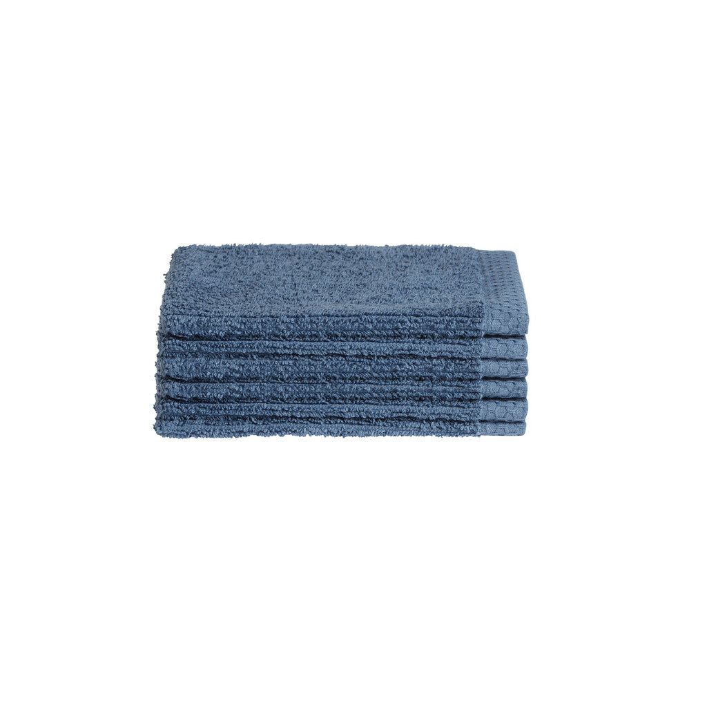 Seahorse Washandje Ridge Denim Set van 6