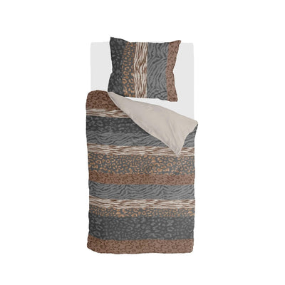 Byrklund Dekbedovertrek Animal Stripes Beige