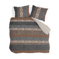 Byrklund Dekbedovertrek Animal Stripes Beige