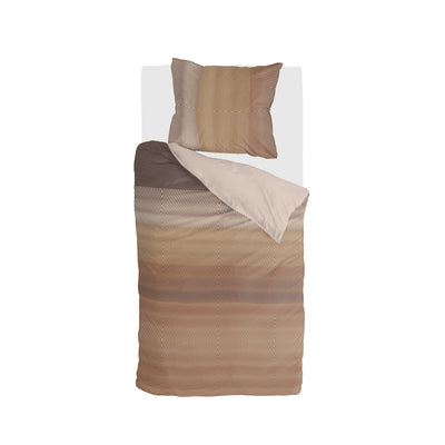 Byrklund Dekbedovertrek Crossing Stripes Brown
