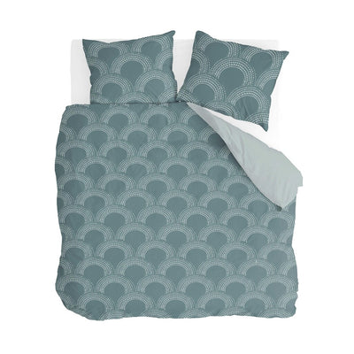 Byrklund Dekbedovertrek Curved Space Green