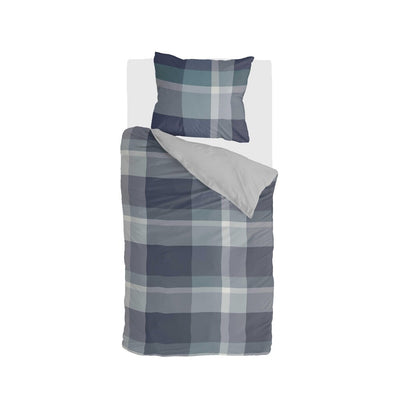 Byrklund Dekbedovertrek Preppy Squares Blue