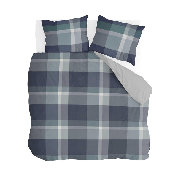 Byrklund Dekbedovertrek Preppy Squares Blue