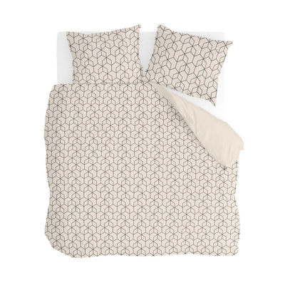 Byrklund Dekbedovertrek Sharp Angles Beige