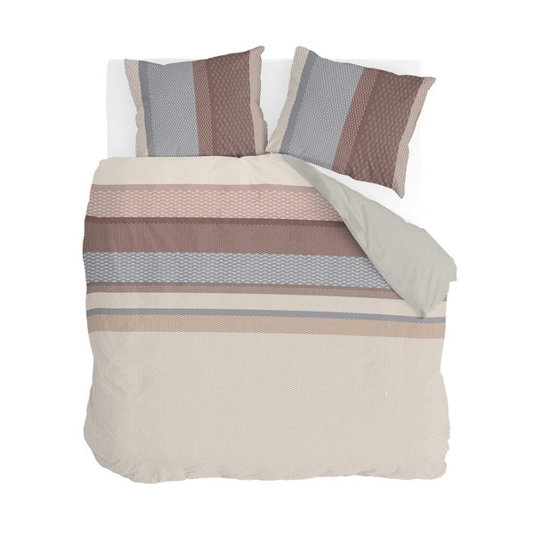 Byrklund Dekbedovertrek Striped Chic Taupe