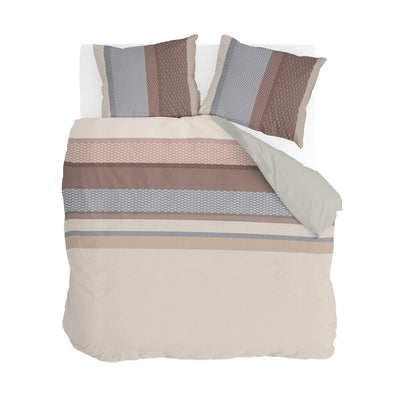 Byrklund Dekbedovertrek Striped Chic Taupe