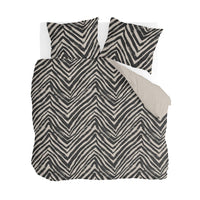 Byrklund Dekbedovertrek Zanny Zebra Zwart / Beige