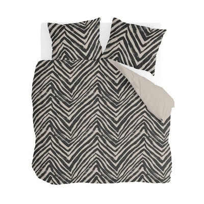 Byrklund Dekbedovertrek Zanny Zebra Zwart / Beige