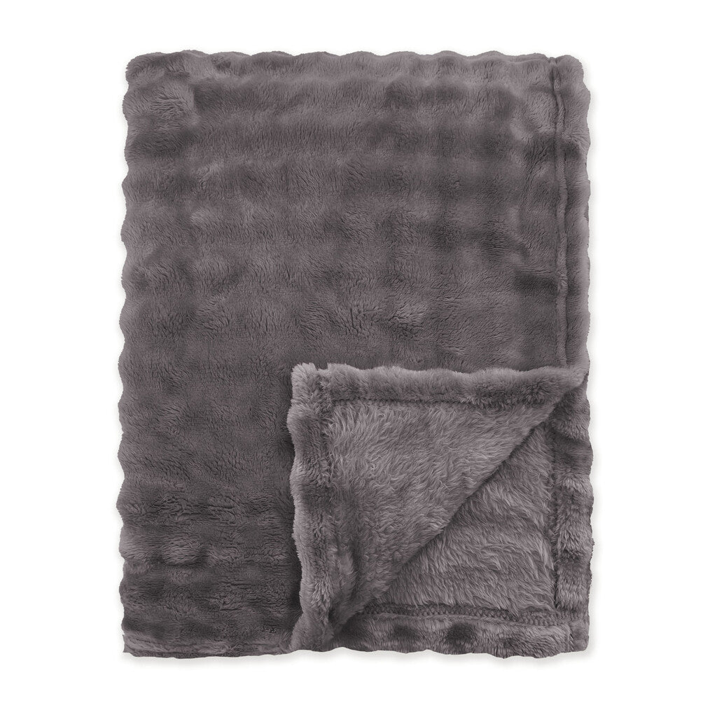 Byrklund Plaid Ribbed Comfort Anthracite 150x200 cm