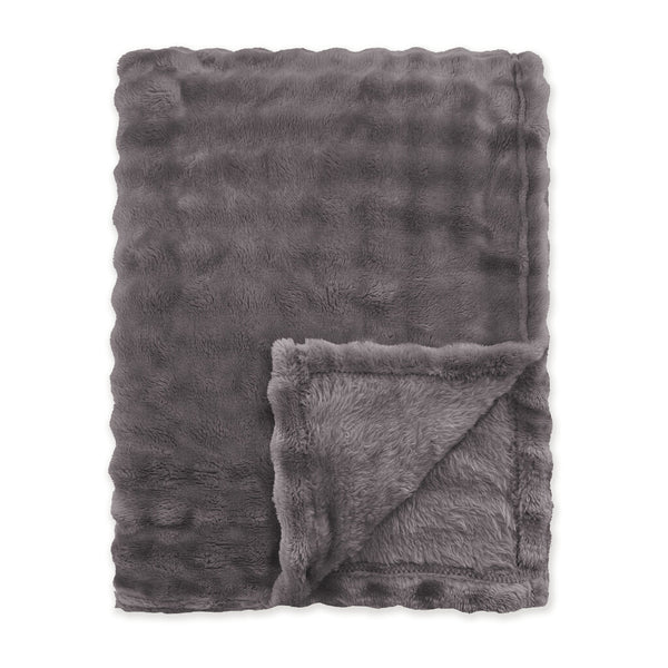 Byrklund Plaid Ribbed Comfort Anthracite 150x200 cm