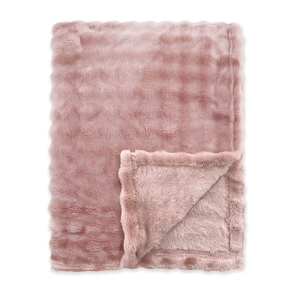 Byrklund Plaid Ribbed Comfort Old Rose 150x200 cm