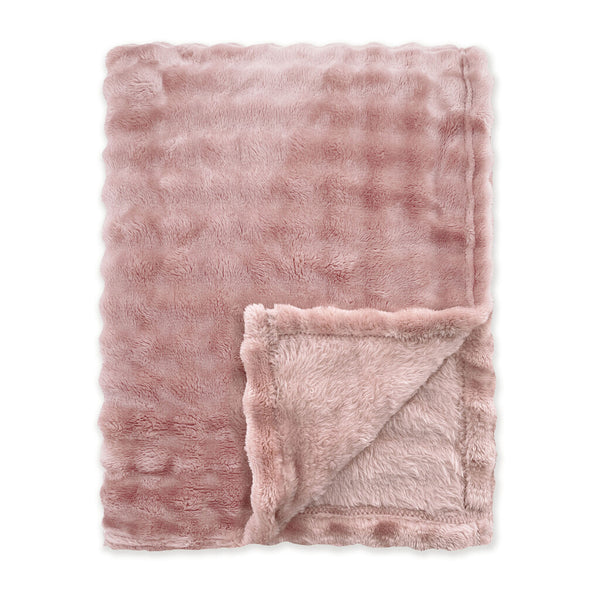 Byrklund Plaid Ribbed Comfort Old Rose 150x200 cm
