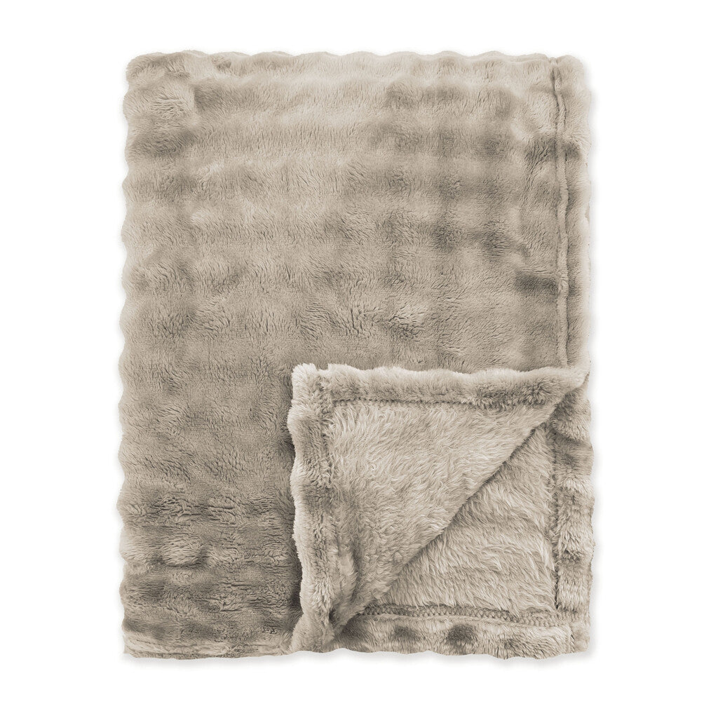 Byrklund Plaid Ribbed Comfort Taupe 150x200 cm