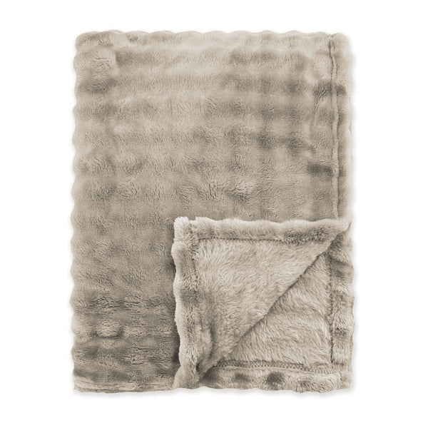 Byrklund Plaid Ribbed Comfort Taupe 150x200 cm