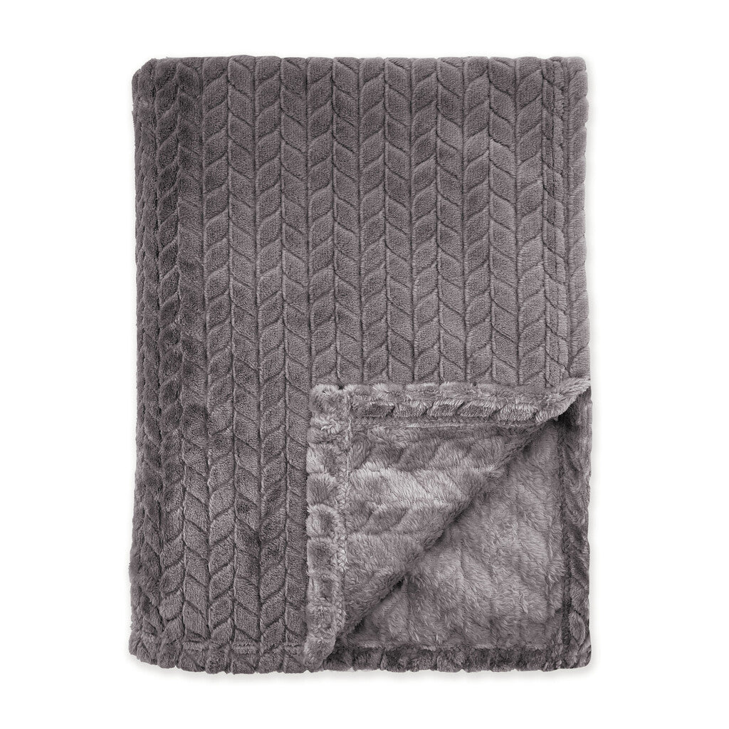 Byrklund Plaid Twill Touch Anthracite 150x200 cm