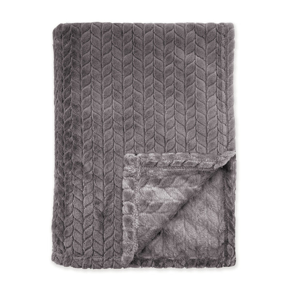 Byrklund Plaid Twill Touch Anthracite 150x200 cm