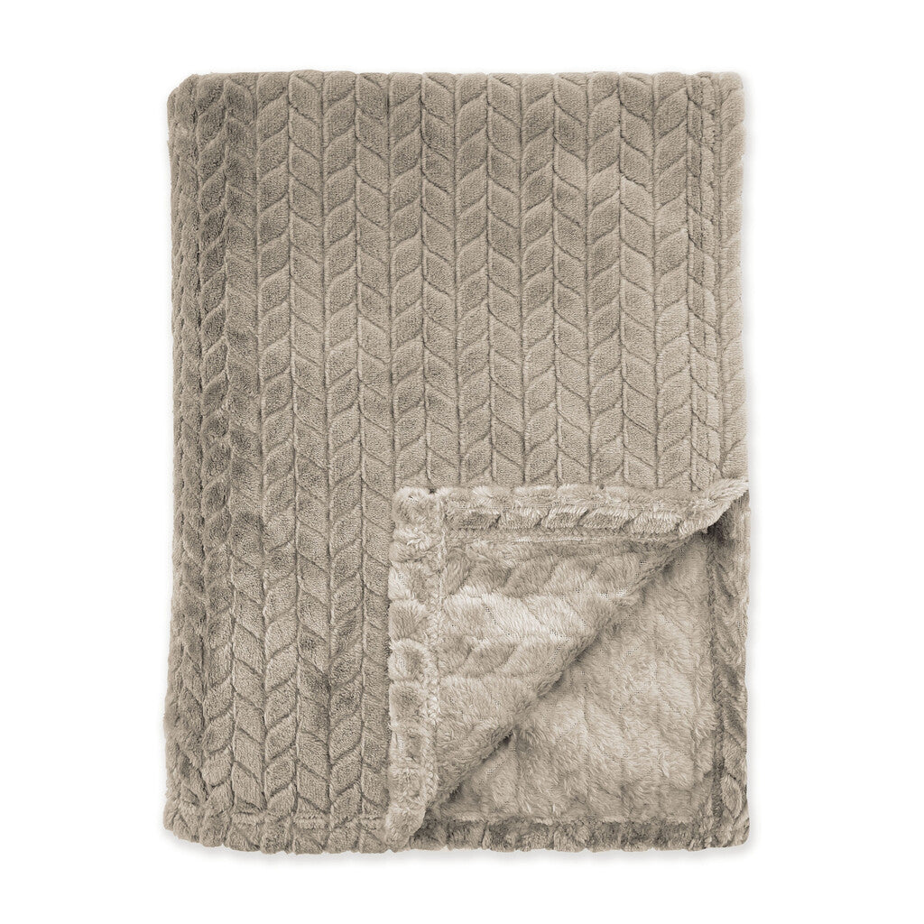 Byrklund Plaid Twill Touch Taupe 150x200 cm