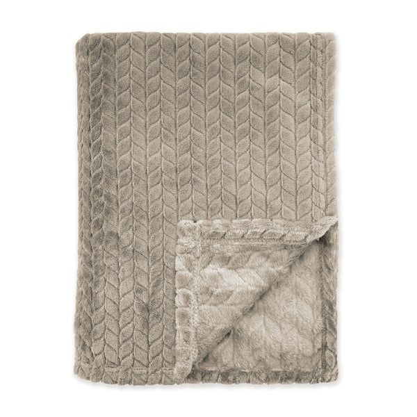 Byrklund Plaid Twill Touch Taupe 150x200 cm