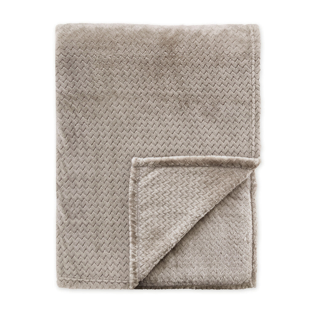 Byrklund Plaid V-Bone Taupe 130x160 cm