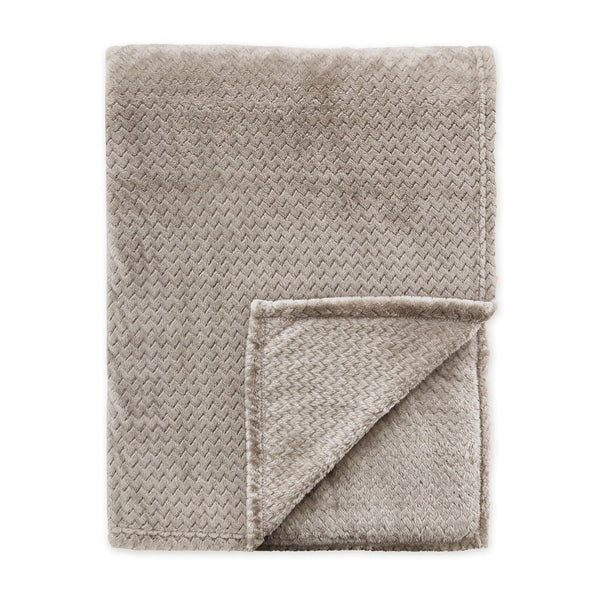 Byrklund Plaid V-Bone Taupe 130x160 cm