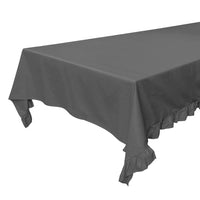 Walra Tafellaken Lovely Linen Ruffles Anthracite
