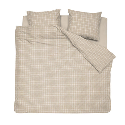 Cinderella Dekbedovertrek Carre Flanel Naturel