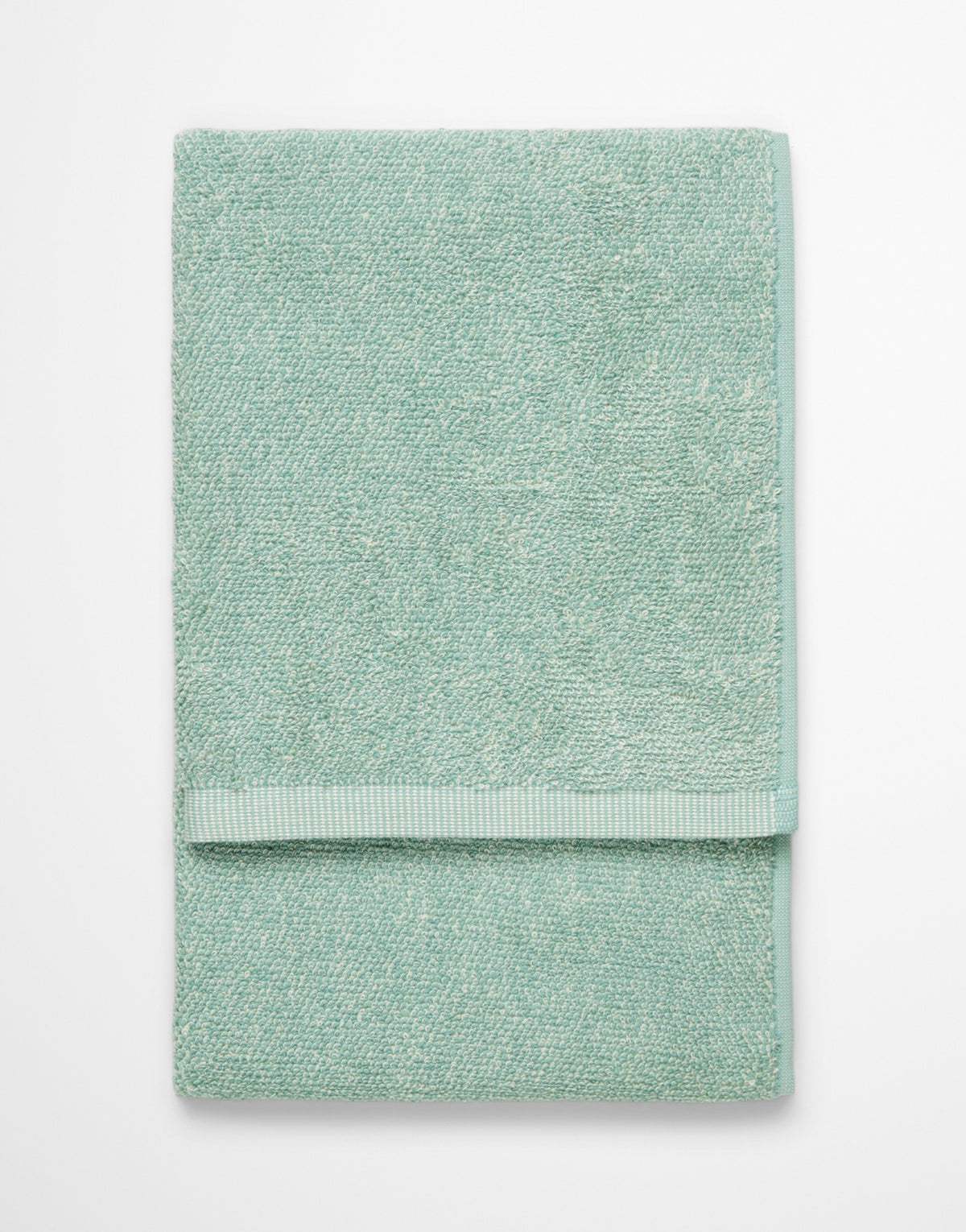 Marc O'Polo Handdoek Timeless melange Aquamarine