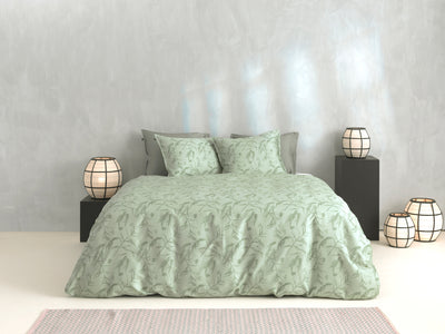 Zohome Dekbedovertrek Fiori di Satinado Foam-Green