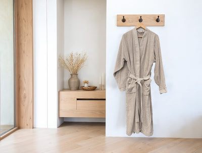 Heckett & Lane Badjas Premium Taupe